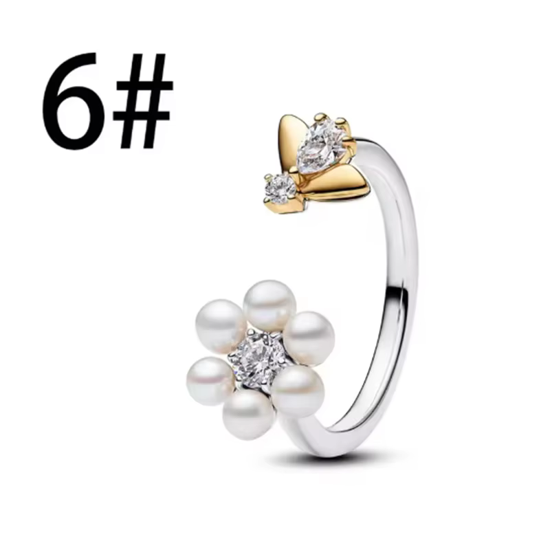 Nouvel ensemble abeille en argent 925 pour femme : collier, bague et boucles d'oreilles 2026