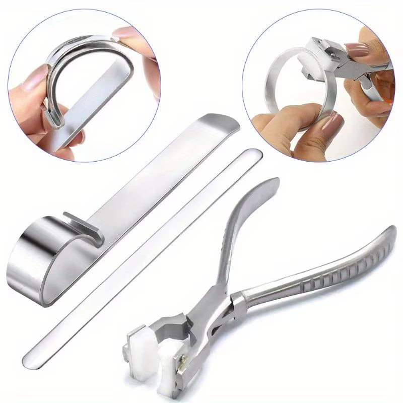 Kit de 3 outils de pliage de bracelets en métal simple pour la fabrication de bijoux DIY – Pince fle