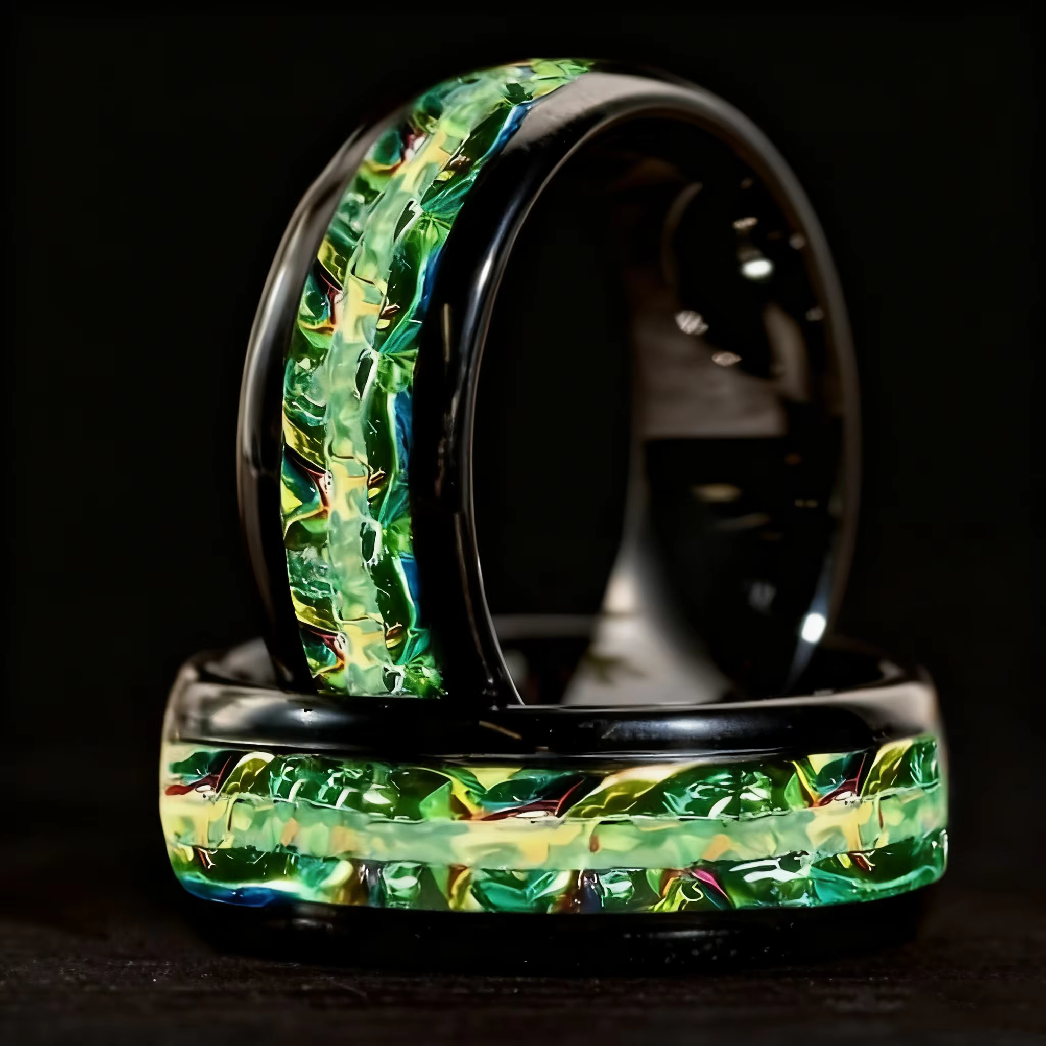 Bagues en opale pour hommes, beaux bijoux imperméables, accessoires de fiançailles, de mariage, cade