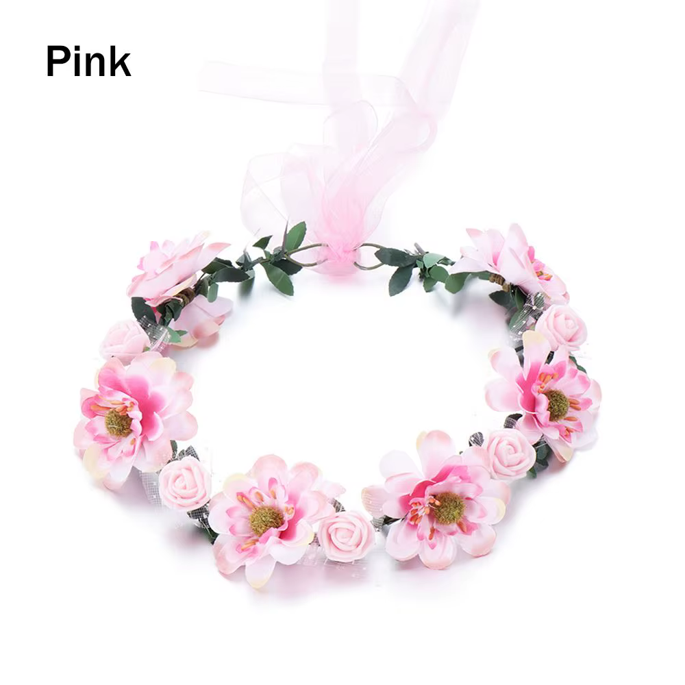 Bandes de Feuilles de Fleurs pour Femmes, Accessoires de Mariage, Couronne Florale pour Bol, Patient