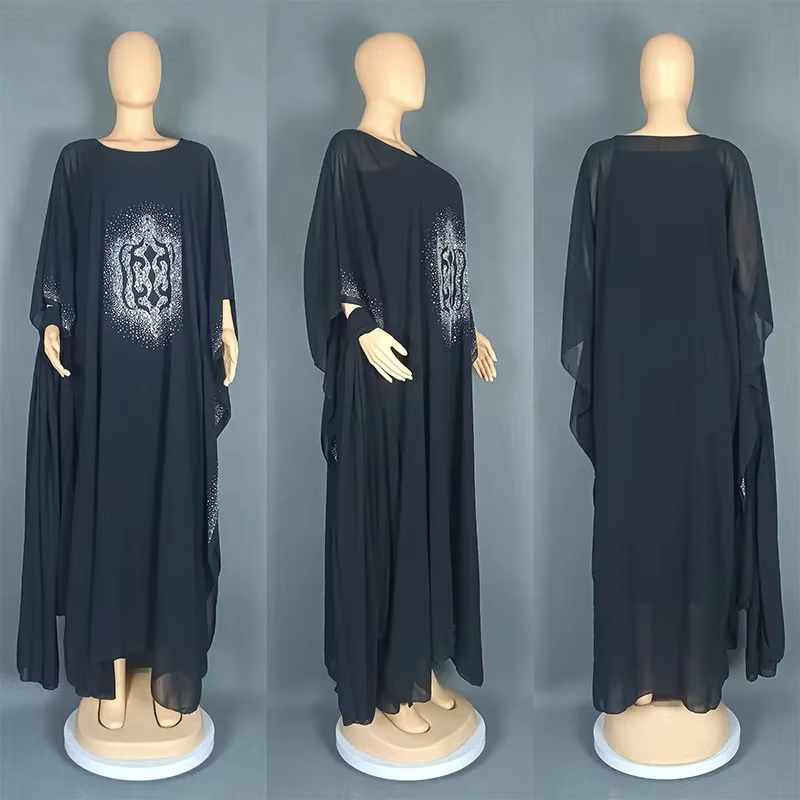Abayas pour femmes dubaï luxe 2025 Robe de mode musulmane africaine Caftan Marocain robes de soirée 