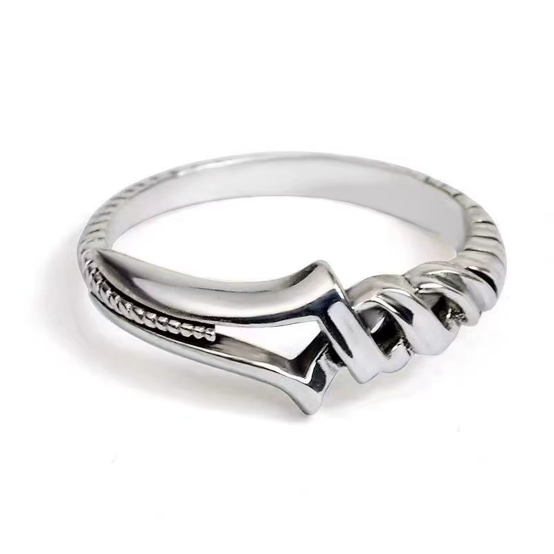 NEON GENESIS EVANGELION Lance of Longinus Couple's Pair Ring pour hommes et femmes, cadeau de Noël m