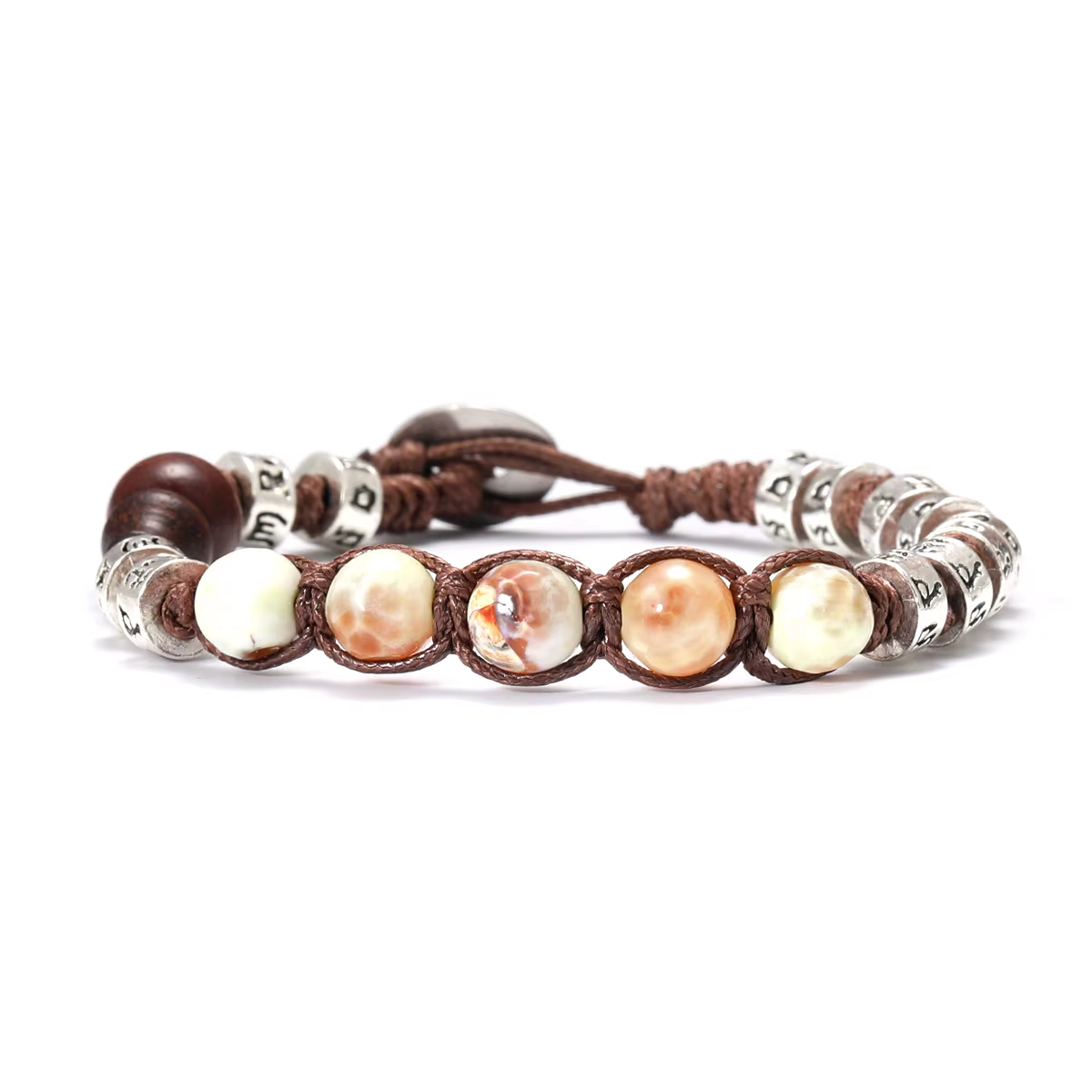 Chapelet en Pierre Naturelle de Santal Rouge pour Homme et Femme, Bijoux de Guérison, Méditation, Pr