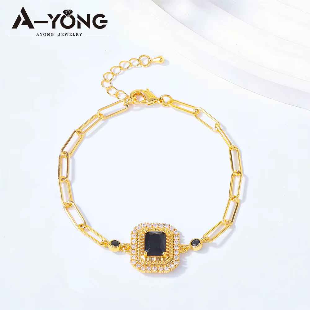 Ensemble de bijoux de mode éthiopiens plaqués or 21 carats avec zircone italienne, collier, bracelet