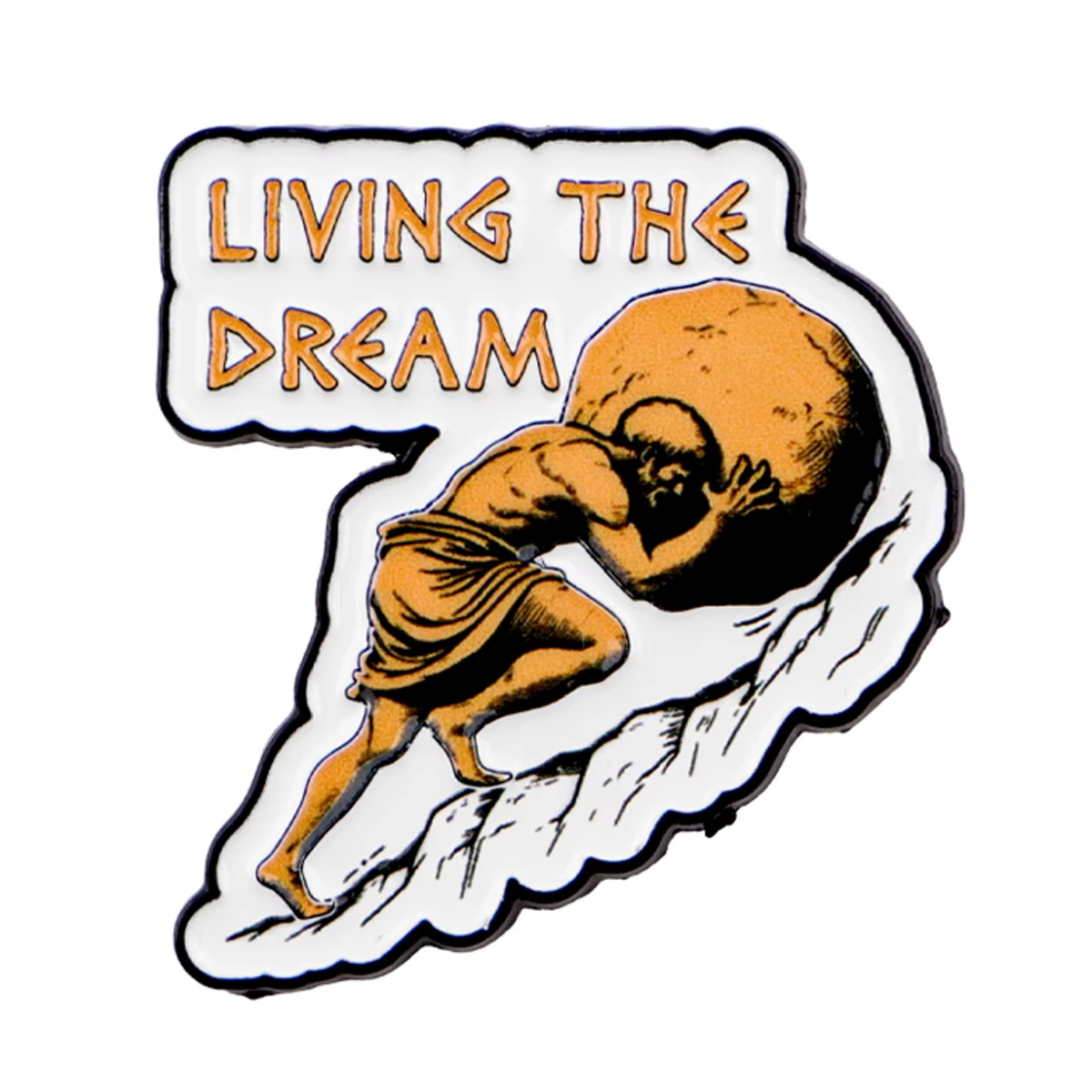 Broche de mythologie en émail «vivant le rêve», épingles à revers, Badge sur sac à dos, accessoires 