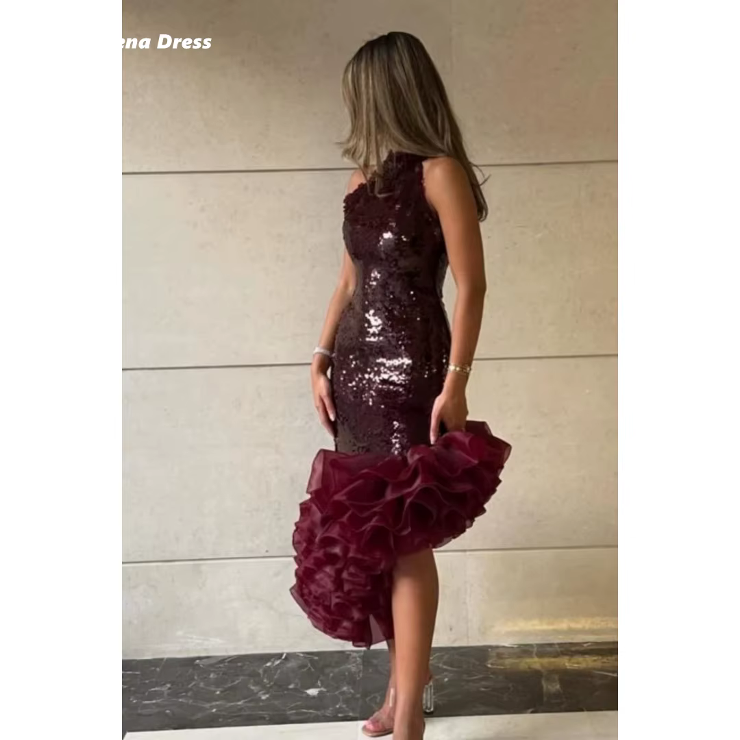 Lena Claret robes élégantes pour femmes pour les Occasions spéciales sur mesure brillant sirène luxe
