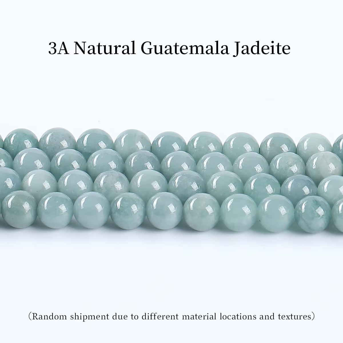 Perles de jade du Guatemala en pierre naturelle 7A, rondes, perles d'espacement, pierres précieuses 