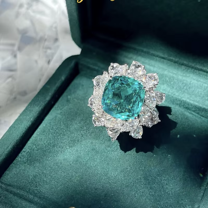 Bague émeraude en argent 925 pour femme, bijoux européens et jeunesse, bijoux intemporels de luxe, c