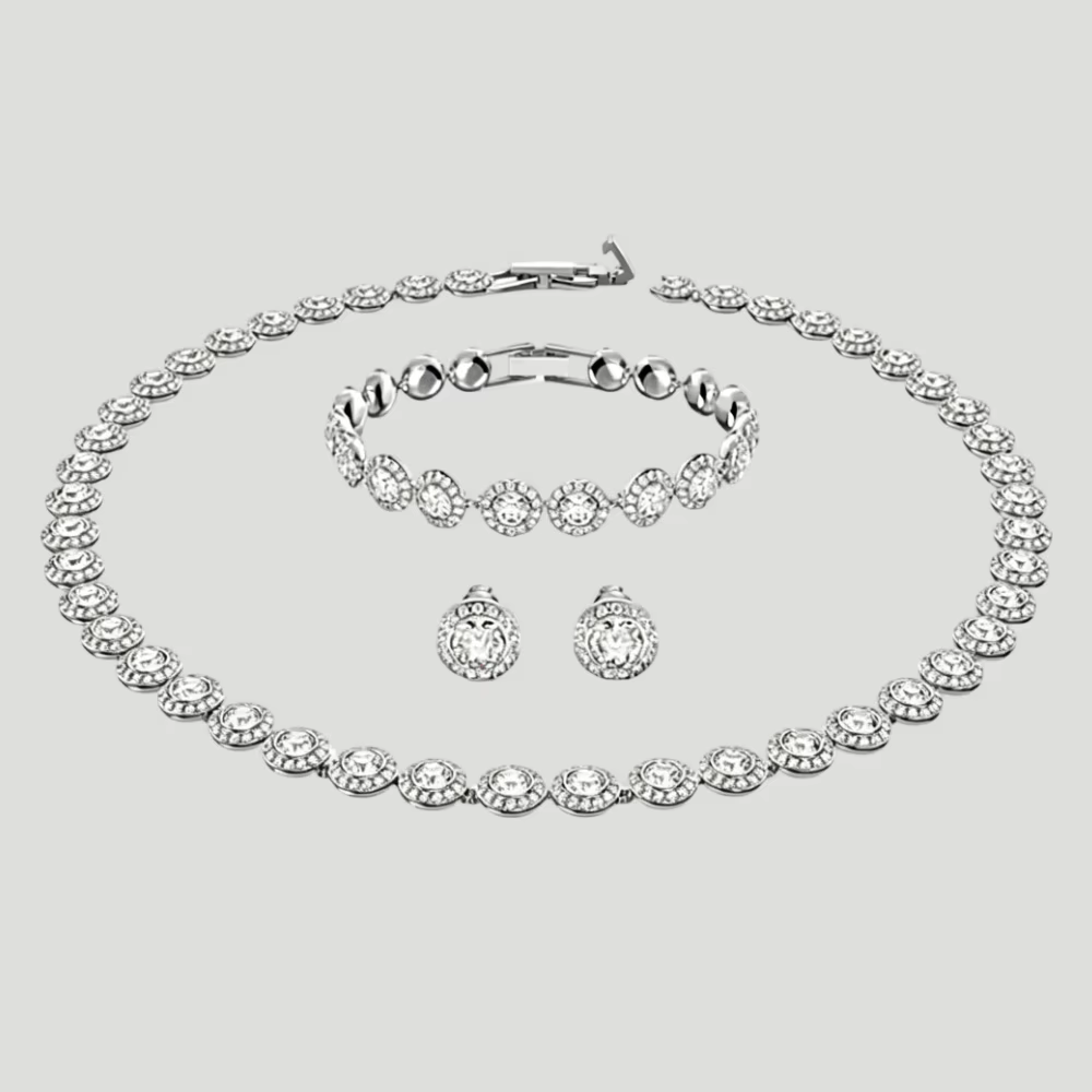 Ensemble de bijoux élégant 2026, nouveauté très demandée - Collier, bracelet et boucles d'oreilles,