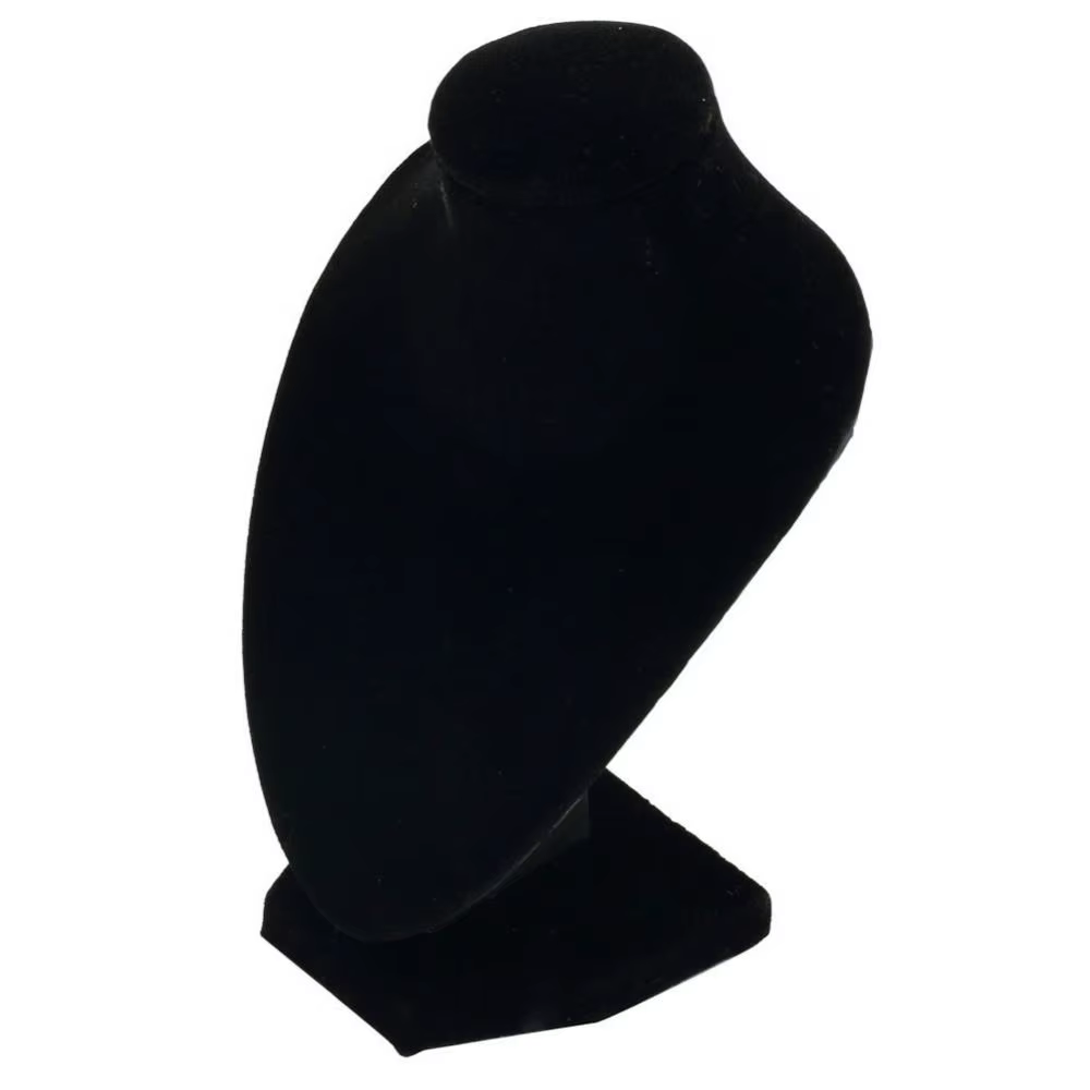 Mannequin noir collier bijoux pendentif présentoir support spectacle décorer