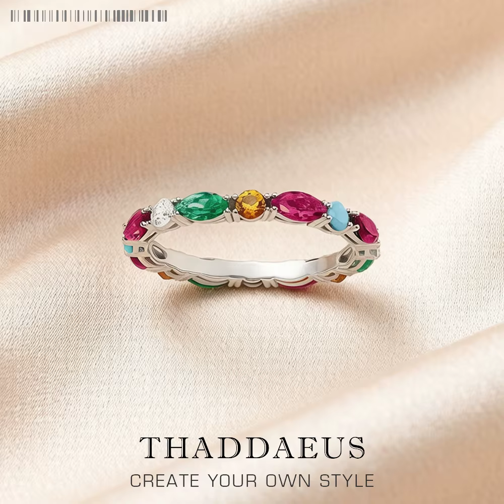 Bague royale en pierres colorées, ensembles de mariée de Style européen, bijoux Glam à la mode pour 