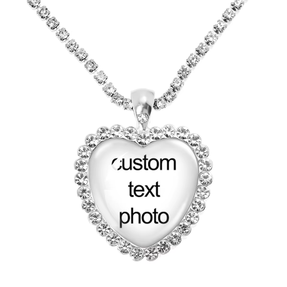 Colliers personnalisés avec pendentif personnalisé en forme de cœur de pêche, pendentifs en verre, c