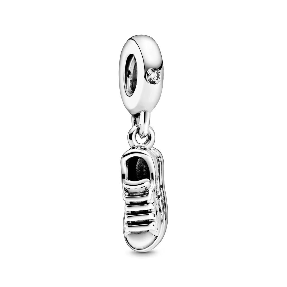 Argent pur mode vêtements bibelots talons hauts sandales pendentif perles ajustement Original breloq