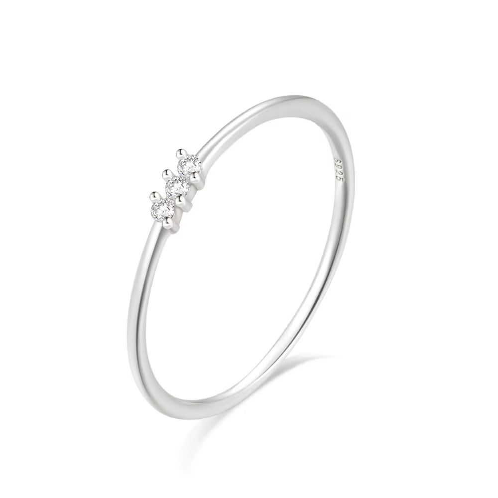 CANNER 925 argent bagues originales coloré cristal Bague de mariage pour les femmes amoureux minimal