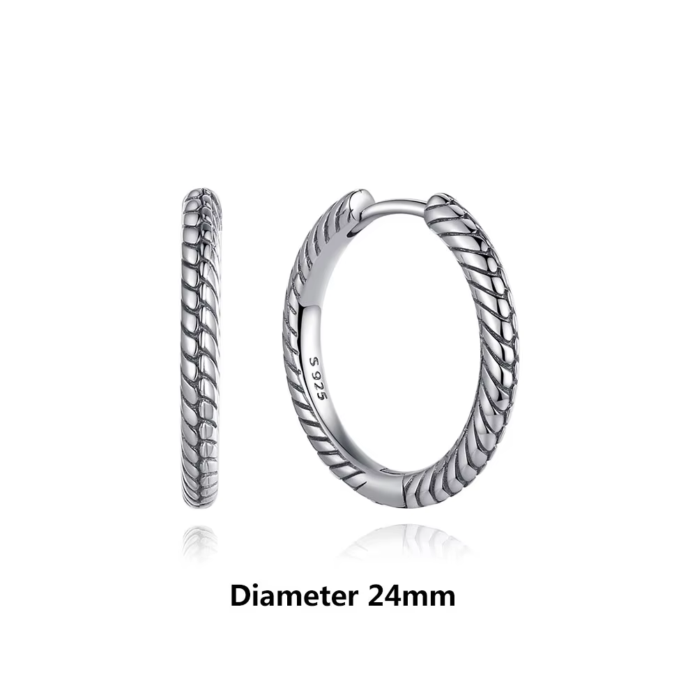 Nouvelles Boucles d'Oreilles Originales en Argent Sterling 925 pour Femmes, Créoles Cœur d'Amour, Pl
