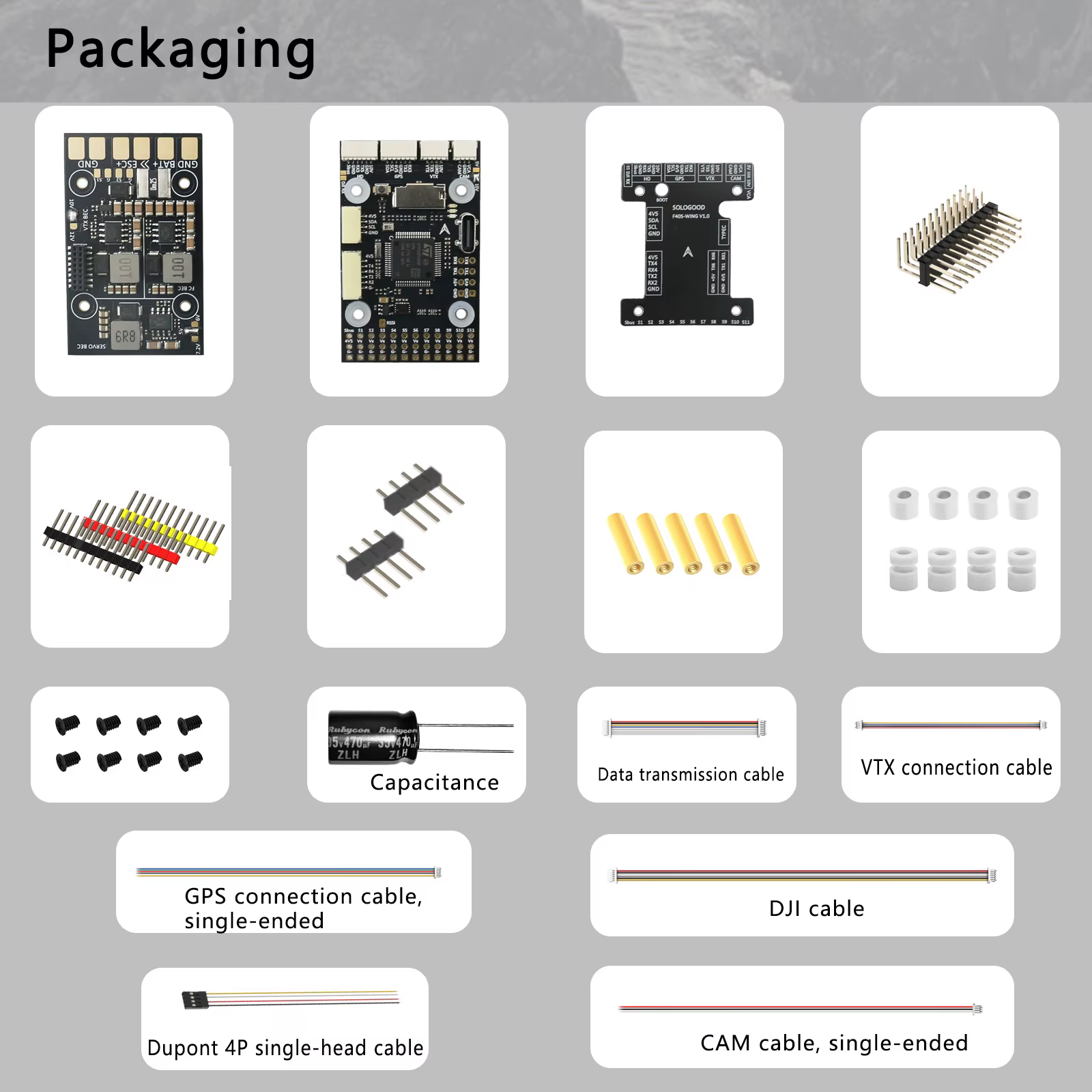 Contrôleur de vol Sologood F405 pour drone à voilure fixe, compatible Ardupilot