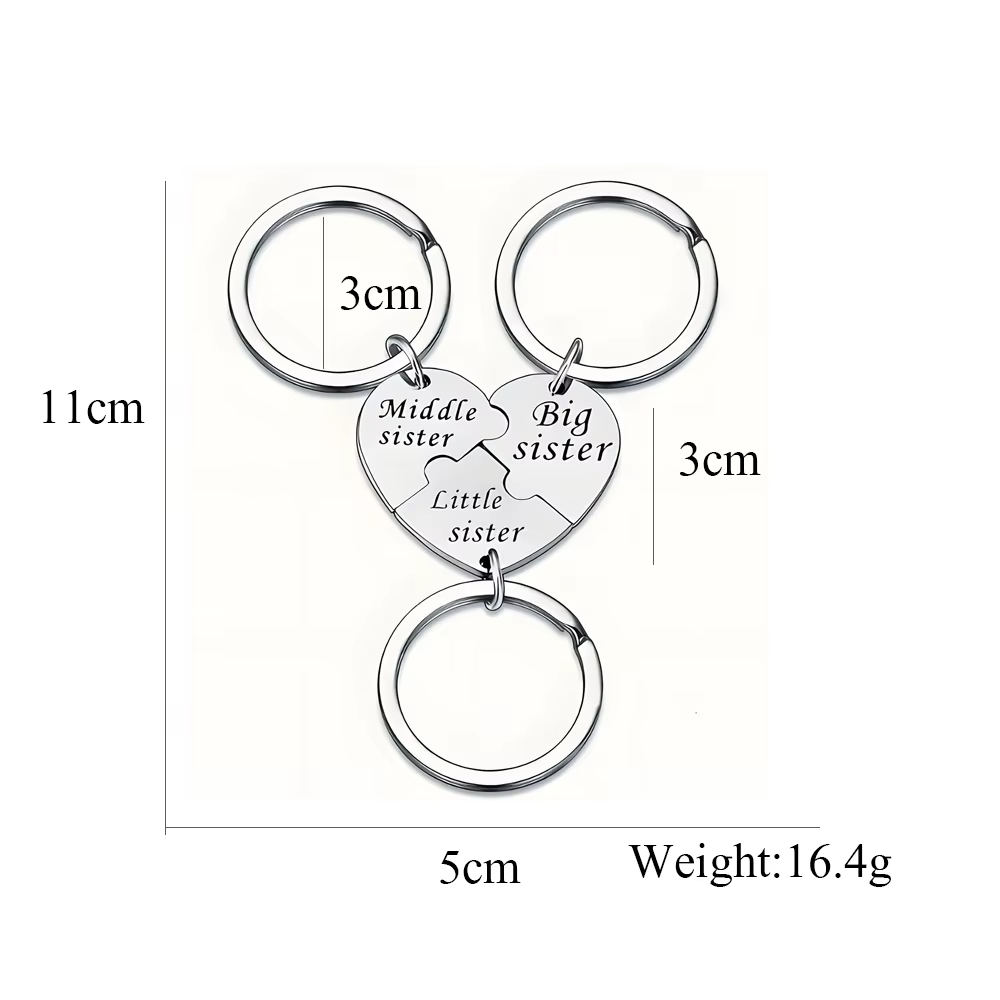 Bijoux en métal pour sœurs, personnalité européenne et américaine, bon ami, Couple, cadeau de famill