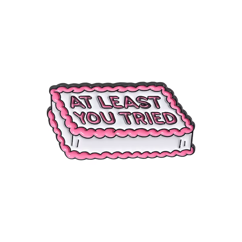 À moins que vous essayé gâteau Dessert émail broches amusant Burger et frites broches revers Badges 