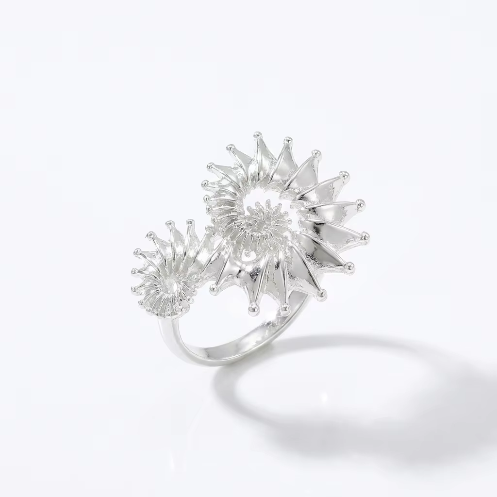 Bague ouverte créative vintage en forme de coquillage, réglable, simple et polyvalente, accessoire d