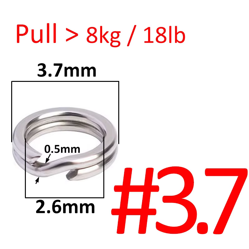Anneau fendu en acier inoxydable, 100 ou 50 pièces, Double anneau fendu ovale, accessoires pour hame