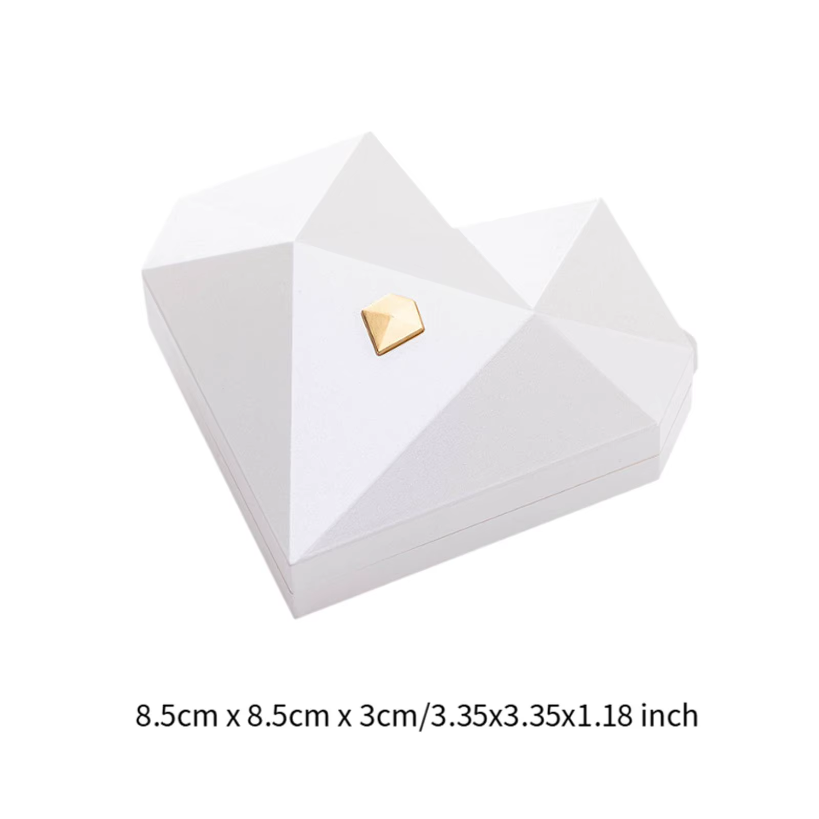 Boîte à bagues en diamant en forme de cœur, boîte à bagues Surprise de proposition automatique, boît