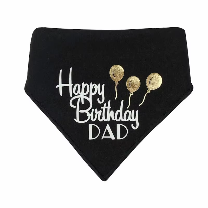 Joyeux anniversaire papa maman animal de compagnie chien Bandana mari papa 30e 40e 50e 60e 70e anniv