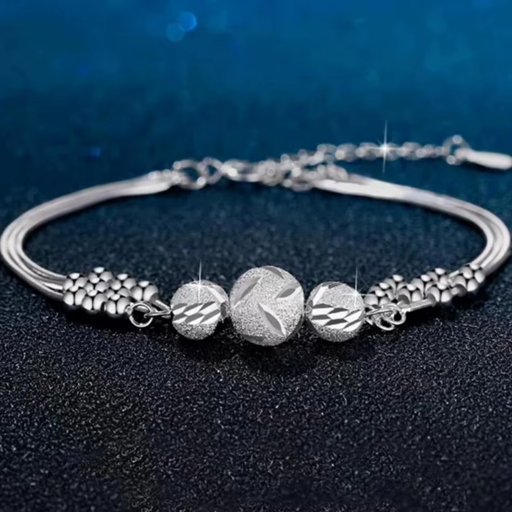 Bracelet à breloques élégant en argent sterling 925 pour femme, accessoires de bijoux de mariage raf