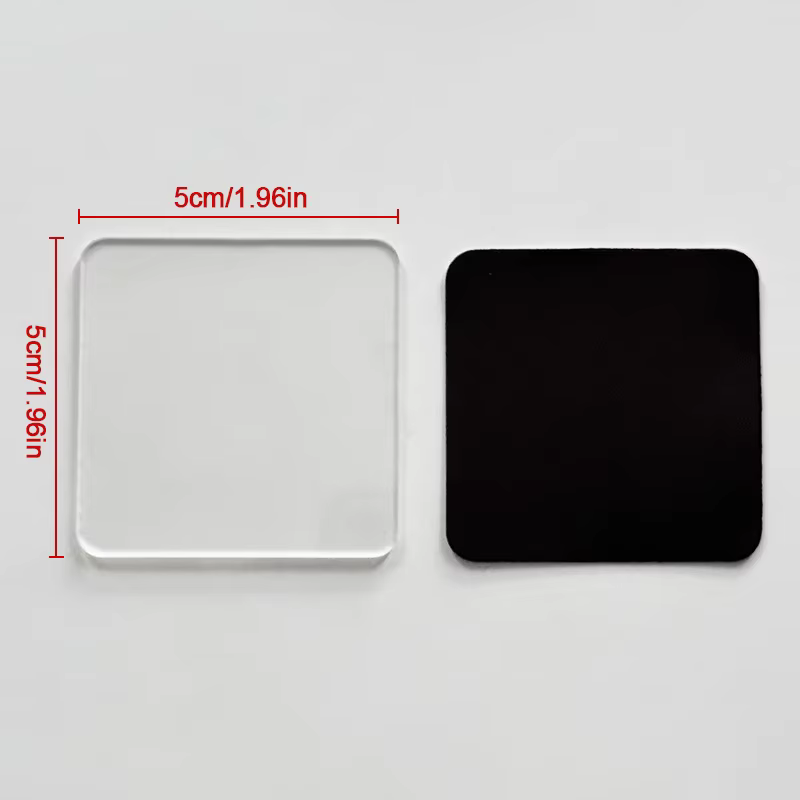 Kit de 10 Aimants de Réfrigérateur en Acrylique avec Adhésif pour Mariage, Anniversaire, Fête, Cadea