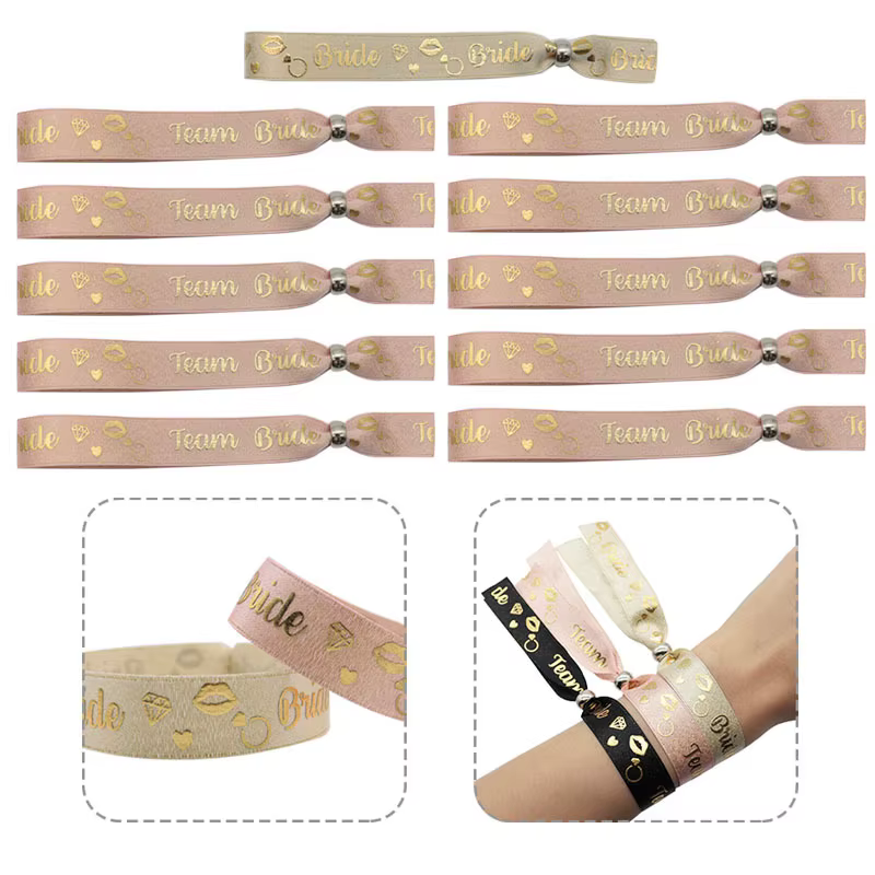 Bracelets de mariée ajustables en feuille d'or, 11 pièces/ensemble, 10 enl'offre ble/lot, E27, pour 