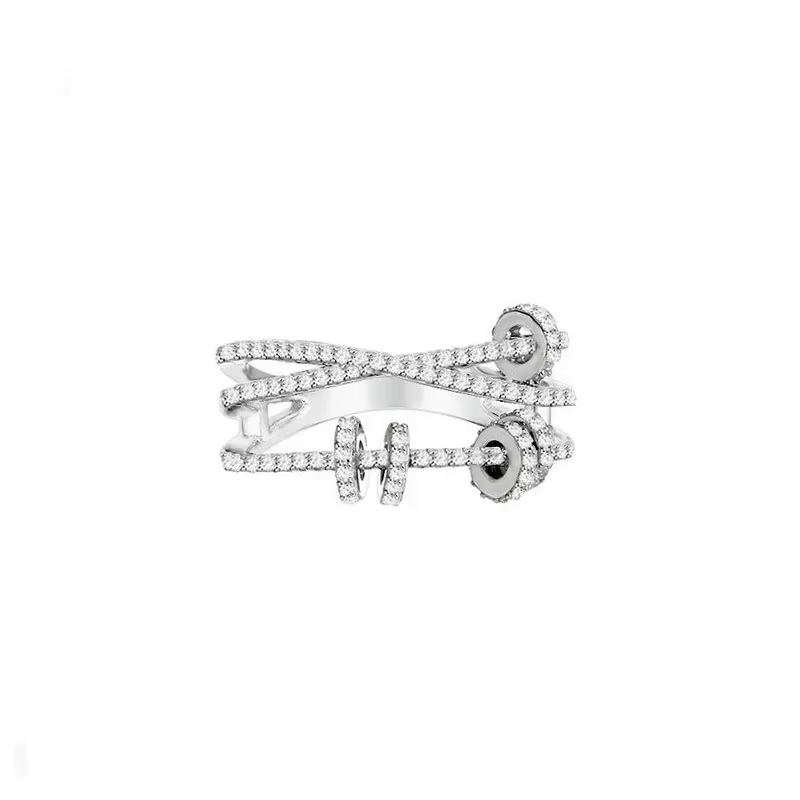 LI KI – bague Fritillaria blanche de haute qualité en argent 925, bijoux élégants et polyvalents, ca