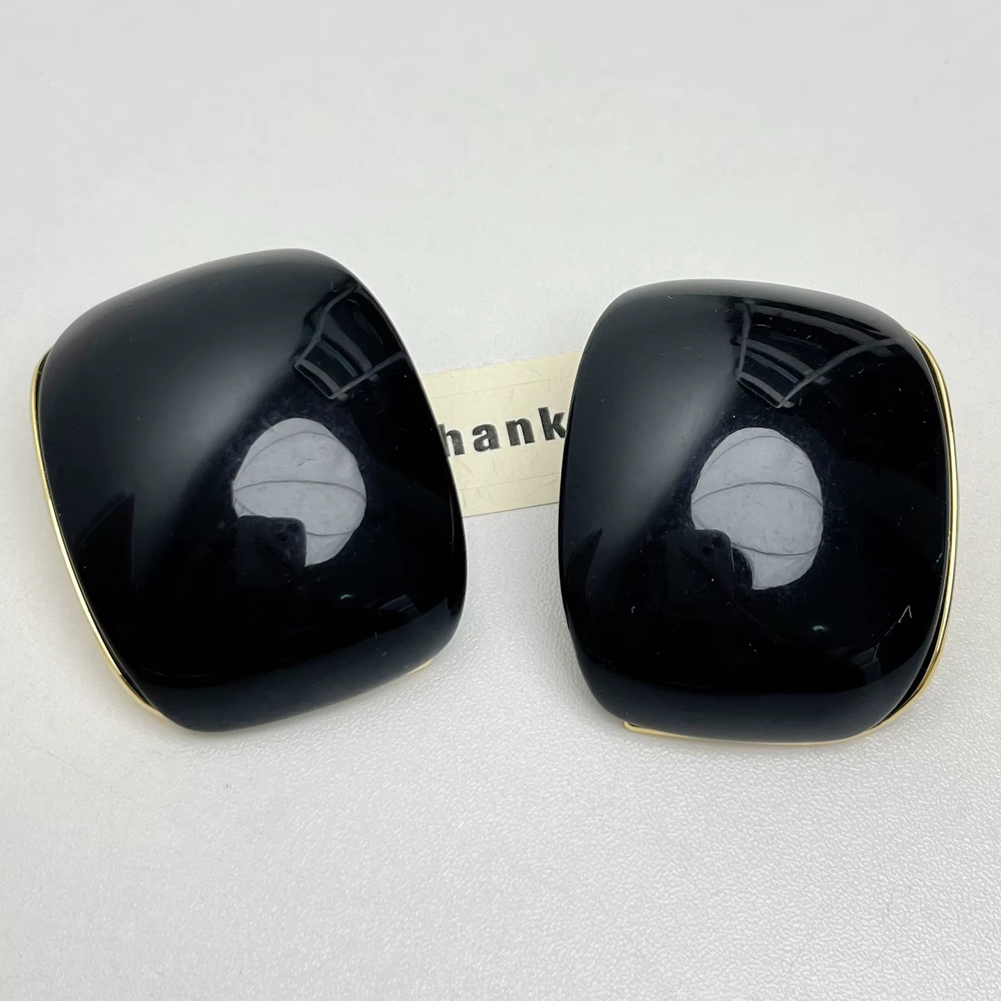 Boucles d'oreilles en résine pour femmes, nouvelles boucles d'oreilles carrées en Arc exagéré, rétro