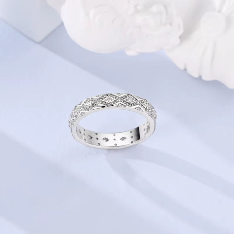 Bague originale en argent Sterling 925, bague scintillante en diamant blanc Vintage pour femmes et f