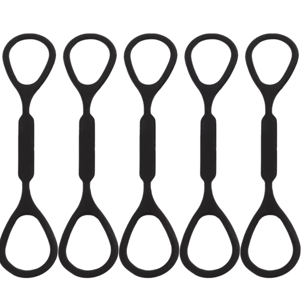 5 pièces en silicone ​ Butée de glissière de trompette ​ ​ Anneaux élastiques ​ ​ Ajustement univers