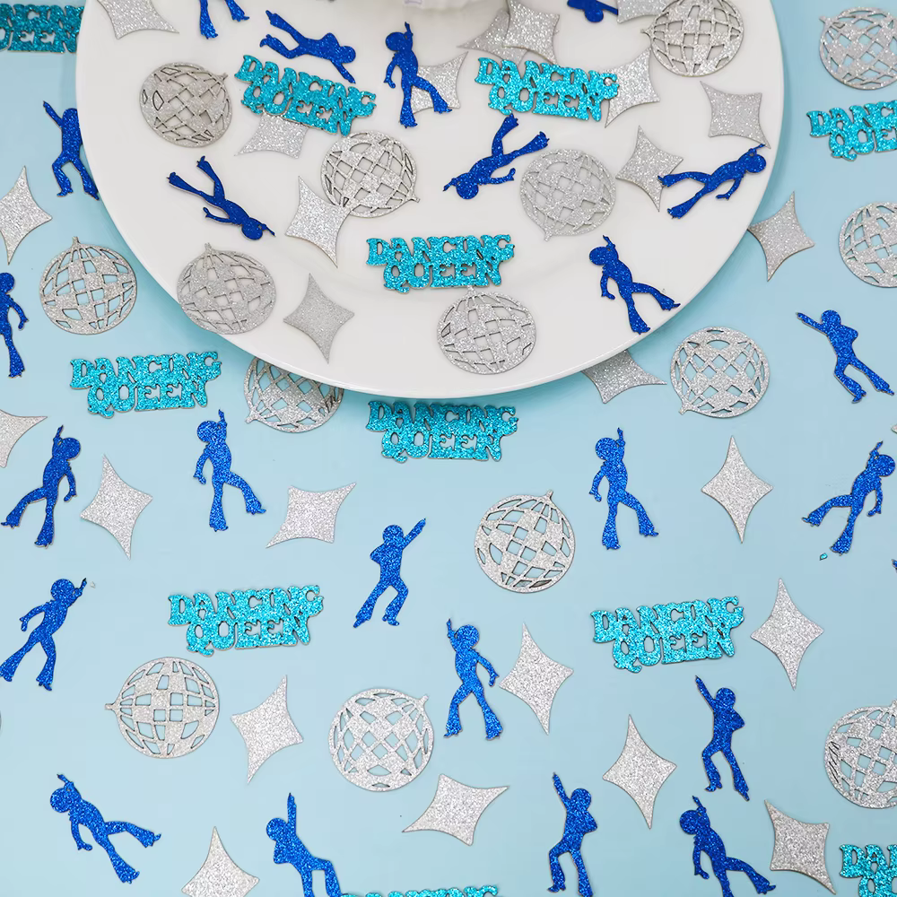 120 pièces danse reine confettis Disco Bachelorette fête confettis Bachelorette nuptiale douche fian
