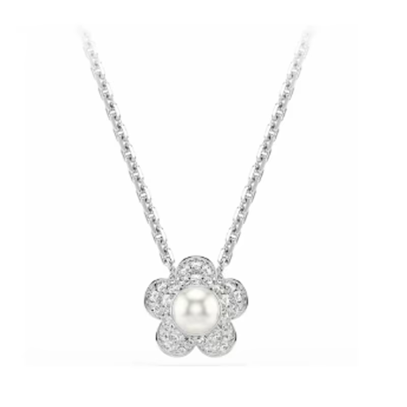 Bijoux en argent très demandés en Europe et en Amérique, accessoires pendentifs en perles de fleurs,