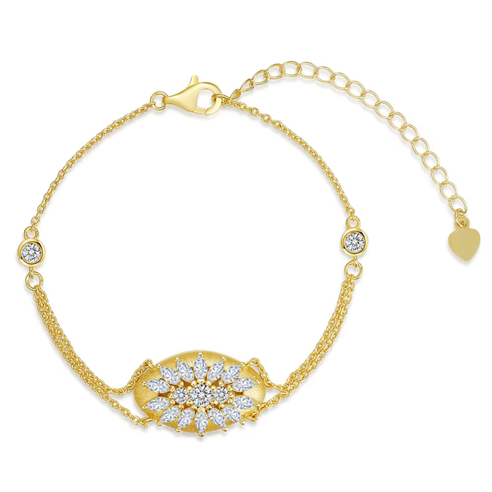 Wong Rain Vintage 925 en argent Sterling 3EX réel Moissanite diamants pierres précieuses Marquise Br