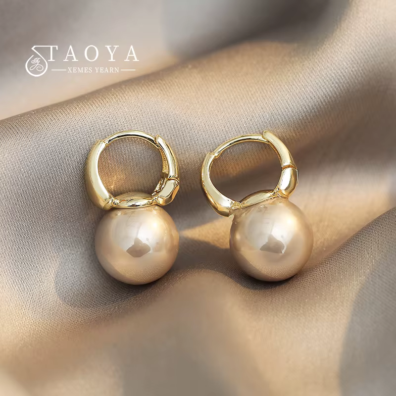 Boucles d'oreilles pendantes en perles de Champagne, nouveau Design romantique français Simple, bijo