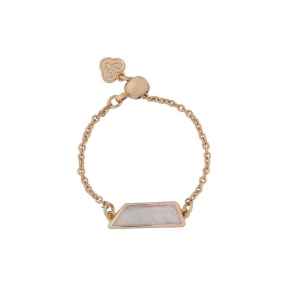 Bague chaîne perlée tendance pour femmes, bagues Kpop élégantes et exclusives, bagues périphériques,