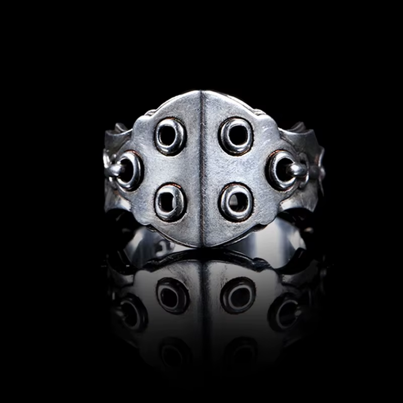 Bague King Gesar pour hommes, conception d'armure malédiction épique tibétaine, bague réglable, bijo