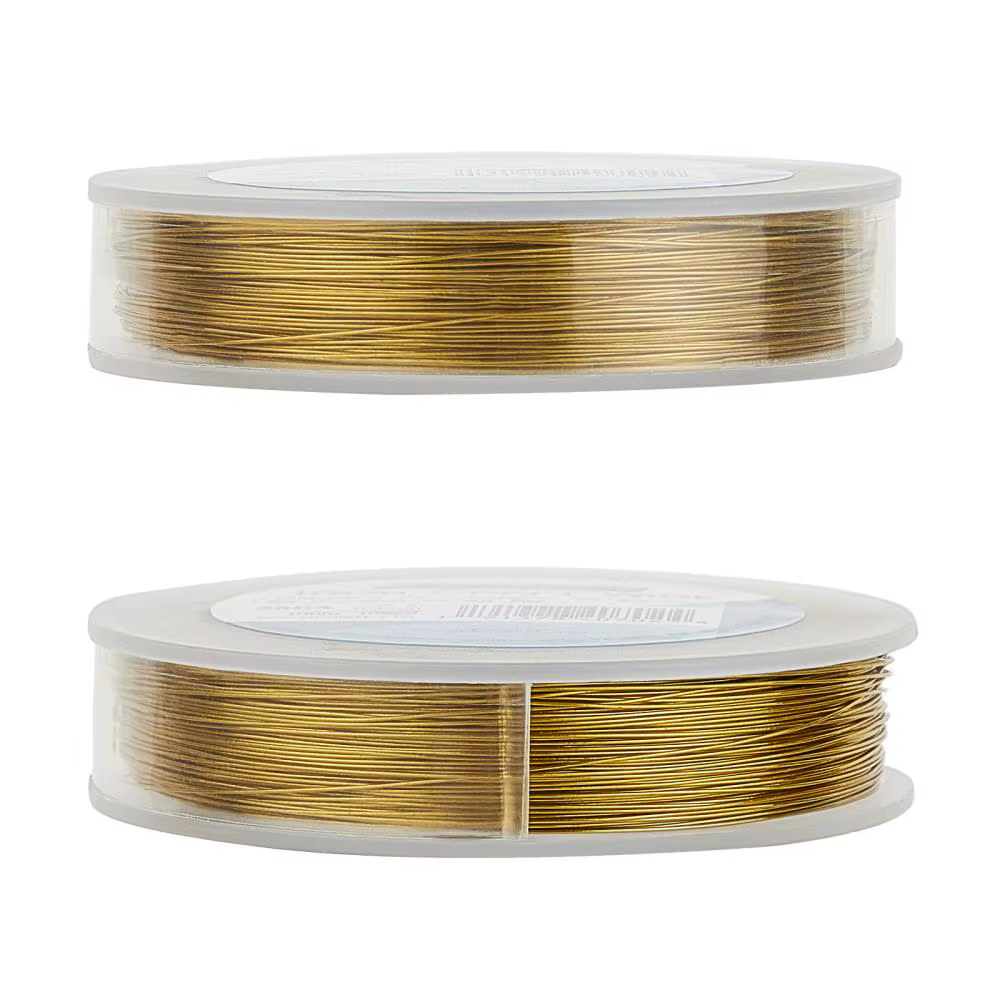 Fil de fer robuste résistant au ternissement pour fabrication de bijoux, fil de fer pour perles, cad
