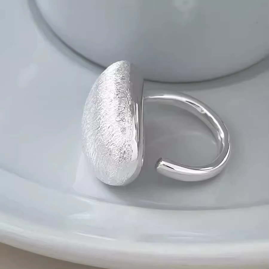 XIYANIKE Cool brillant brossé boule réglable bagues pour femmes Punk mode nouveaux bijoux cadeau fêt