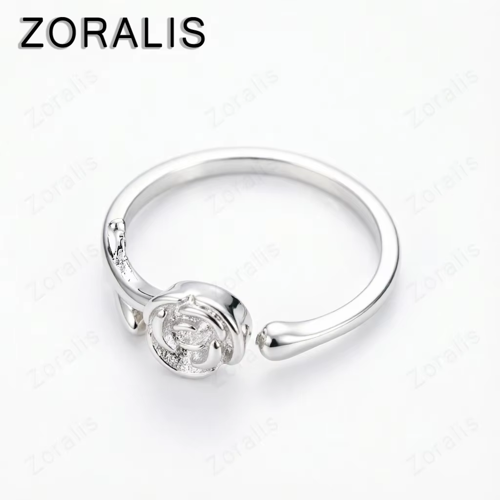 Jolies bagues réglables en or 18 carats en forme de fleur de rose pour femmes, accessoires de bijoux