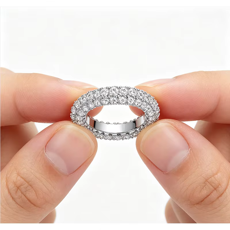 Bague en argent sterling 925 avec zircon brillant de haute qualité, exquise, pour femmes, pour maria
