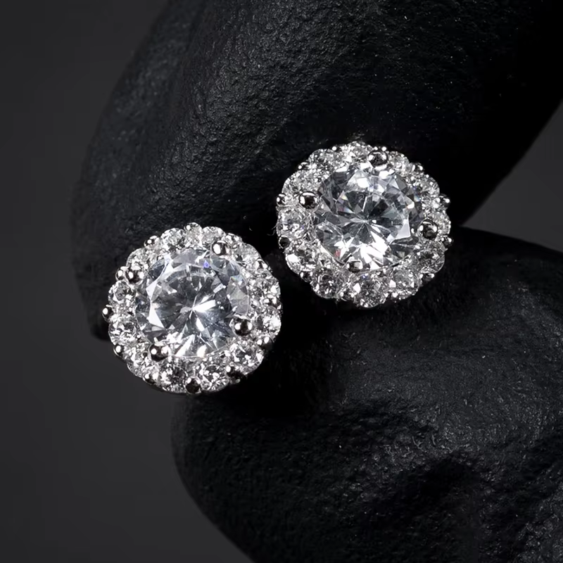 Huitan AA boucles d'oreilles en Zircon cubique pour femmes/hommes boucles d'oreilles de Couple exqui