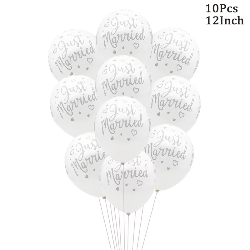 Ballons confettis en Latex, 1 sac, décoration de fête de fiançailles, fête prénuptiale, enterrement 