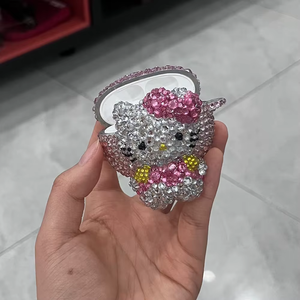 Étui pour écouteurs en cristal scintillant avec strass, sangle pour Airpods Pro 2 2022 2e génération