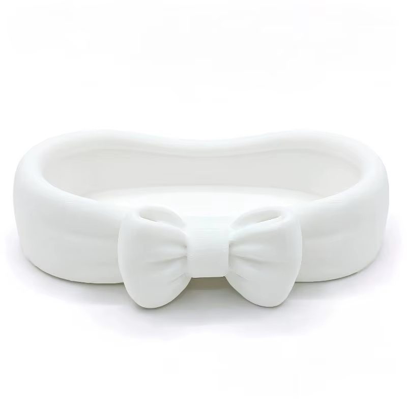Plateau de rangement pour bijoux avec joli nœud décoratif, lisse, grande capacité, organisateur de v