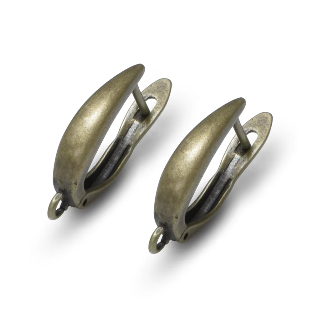 Boucles d'oreilles en Bronze Antique, 1 paire, pour bricolage, bijoux pour femmes, crochets, accesso