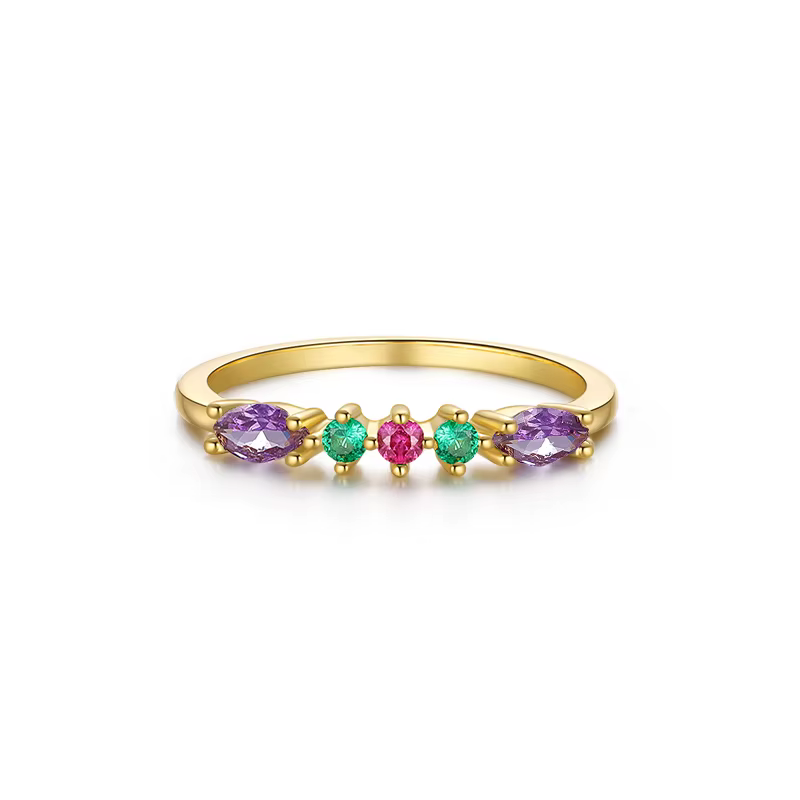 CANNER – bagues bleu ciel Turquoise violet en argent Sterling 925, plaqué or 18K, pour femmes et fil
