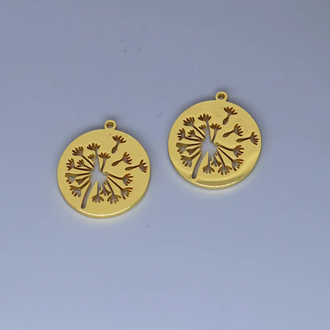 3 pièces chanceux souhaitant pissenlit bricolage boucles d'oreilles collier breloques femmes amulett